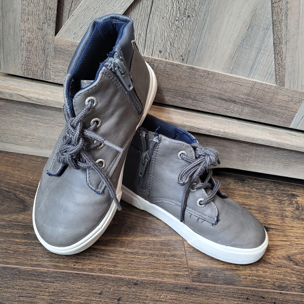 Nautica Blue and Gray High-Top Sneakers